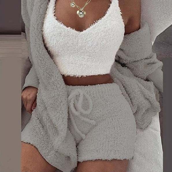 Cara™ - Plush pyjama 3 piece - set