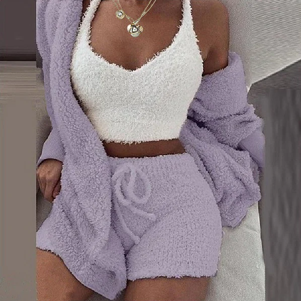 Cara™ - Plush pyjama 3 piece - set