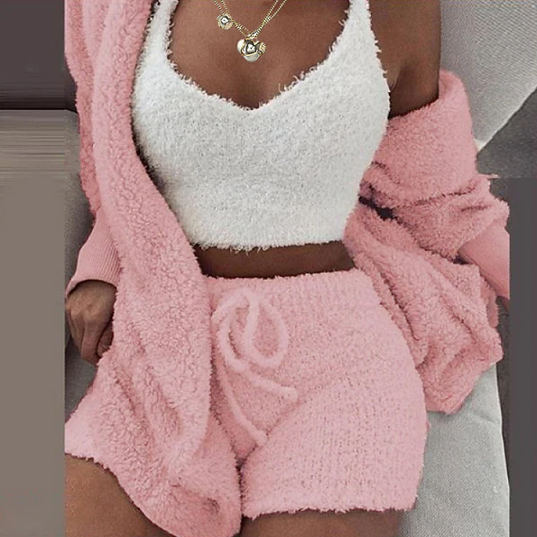 Cara™ - Plush pyjama 3 piece - set